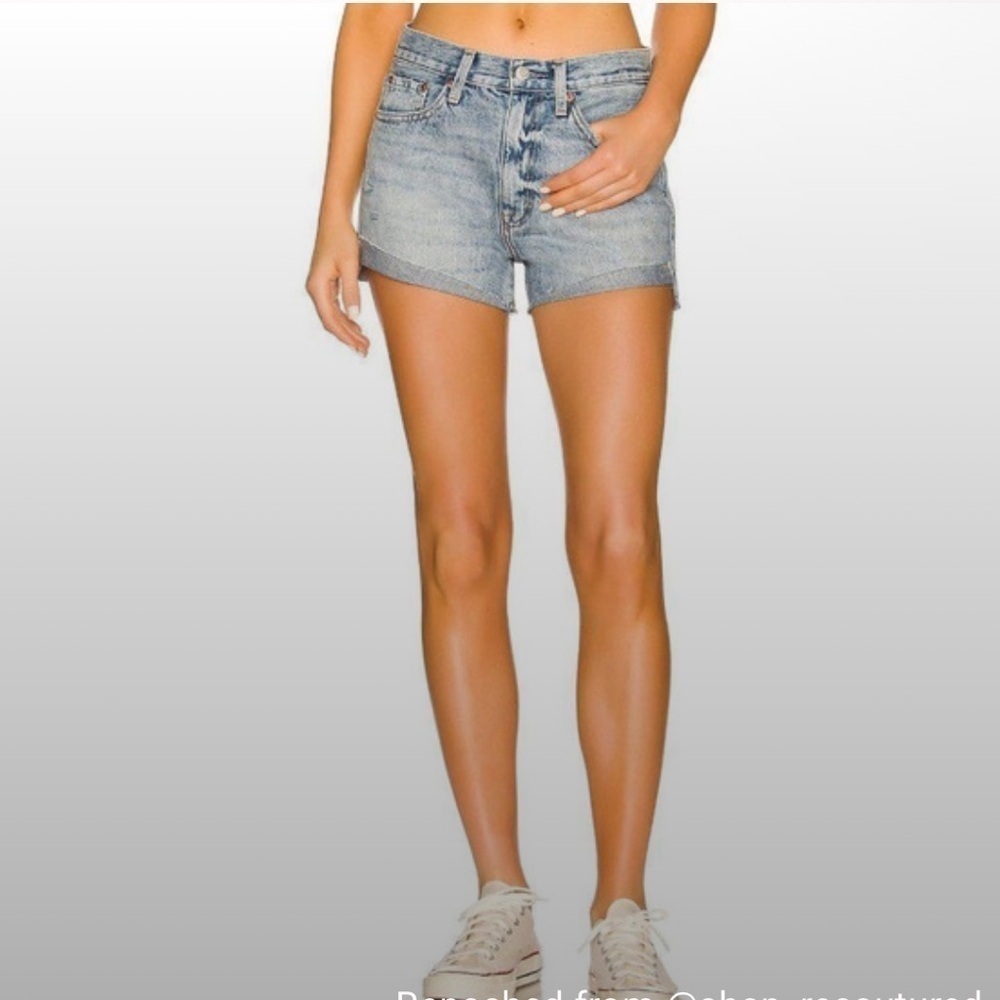 New!Pistola Kylee Luna Relaxed High Rise Cuff Distressed Hean Shrts💙sz 29 NWT!